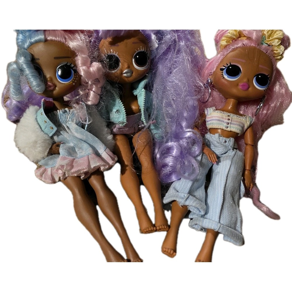 Lot Of 3 LOL SURPRISE DOLLS: OMG MISSY FROST SPARKLE STAR MOVIE MAGIC GAMMA BABE